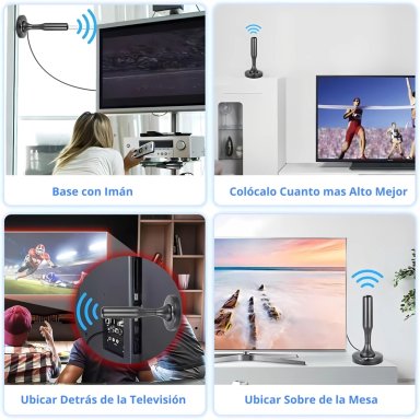 PACK 2 ANTENA TV DIGITAL HD TVD SMART TV - 4