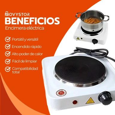 COCINILLA ELE CTRICA PORTATIL 1 PLATO 155MM ACERO INOX - 5