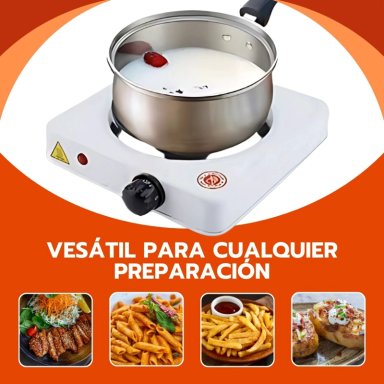 COCINILLA ELE CTRICA PORTATIL 1 PLATO 155MM ACERO INOX - 10