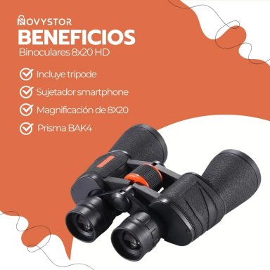 BINOCULARES 8X20 HD BAK4 WATERPROOF FMC ALTA CALIDAD - 4