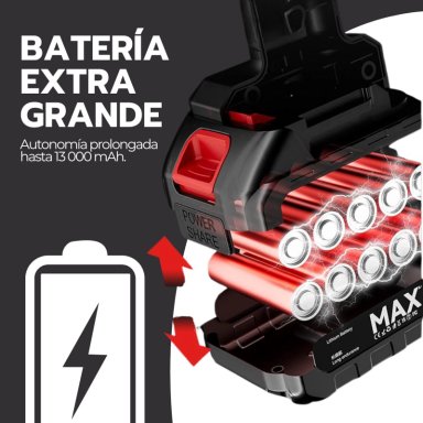 ASPIRADORA INALAMBRICA PORTATIL AUTO ALTA POTENCIA 13000MAH - 7