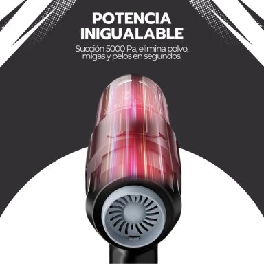 ASPIRADORA INALAMBRICA PORTATIL AUTO ALTA POTENCIA 13000MAH - 8
