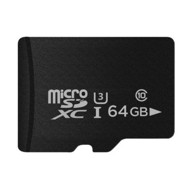 TARJETA MICRO SD 64GB CLASE 10 U3 ALTA VELOCIDAD - 1