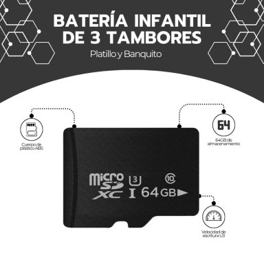 TARJETA MICRO SD 64GB CLASE 10 U3 ALTA VELOCIDAD - 4