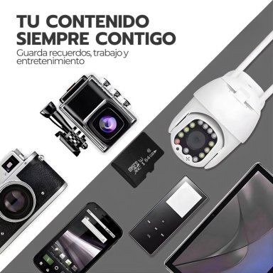 TARJETA MICRO SD 64GB CLASE 10 U3 ALTA VELOCIDAD - 8