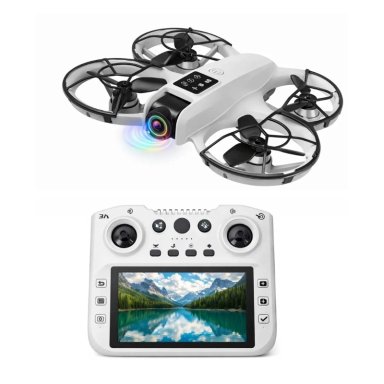 DRONE BRUSHLESS CON CAMARA HD, CONTROL LCD Y GIRO 360° - 1