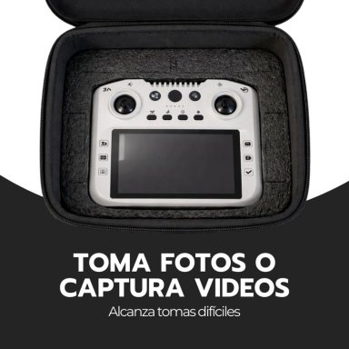 DRONE BRUSHLESS CON CAMARA HD, CONTROL LCD Y GIRO 360° - 7
