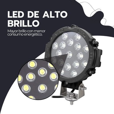 FOCO LED 51W ALTA POTENCIA IMPERMEABLE CON BASE UNIVERSAL - 5