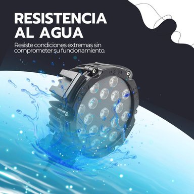FOCO LED 51W ALTA POTENCIA IMPERMEABLE CON BASE UNIVERSAL - 6