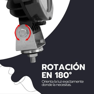 FOCO LED 51W ALTA POTENCIA IMPERMEABLE CON BASE UNIVERSAL - 8