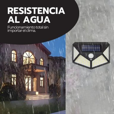 FOCO SOLAR 100 LED SENSOR MOVIMIENTO CON PINZA IP65 - 7