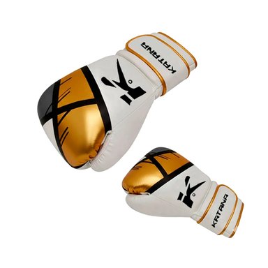 GUANTES DE BOXEO KATANA - F7 ERGO – BGR-F7PK - ORO NEGRO - 16 ONZ / 16 ONZ - 3