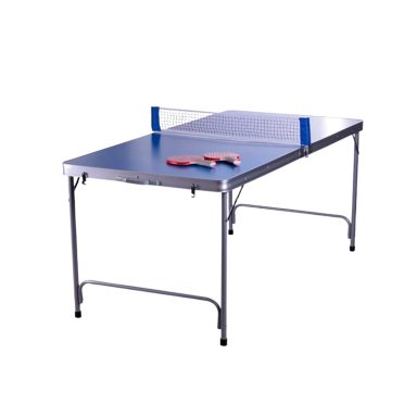 MESA DE PING PONG MINI 152 CM + 76 CM + SET PALETAS PELOTAS SR025-12 - 1