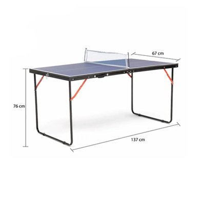 MESA DE PING PONG MINI + SET PALETAS PELOTA 137 X 76 X 67 CM MDF – CD-TTB09 - 2