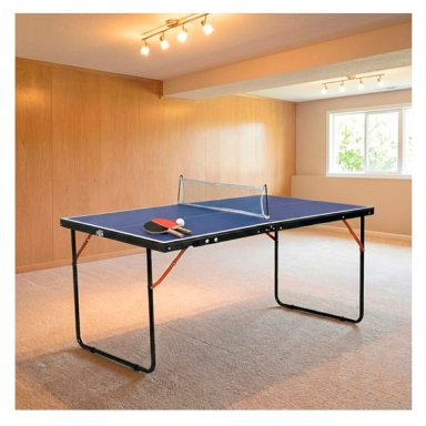 MESA DE PING PONG MINI + SET PALETAS PELOTA 137 X 76 X 67 CM MDF – CD-TTB09 - 4