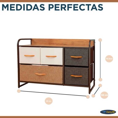 CAJONERA RACK COMODA 5 CAJONES - 5