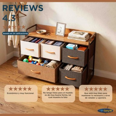 CAJONERA RACK COMODA 5 CAJONES - 6