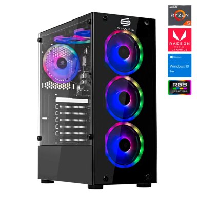 PC GAMER SNAKE GAMER VIBORA BLACK V0 AMD RYZEN 3 3200G SSD 256GB RAM 16 GB | - 2