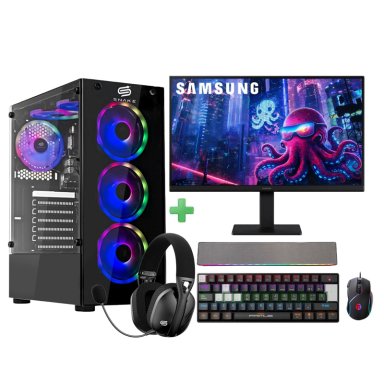PC SNAKE GAMER + MONITOR 22” RYZEN 3 3200G 16GB RAM 256GB - 1