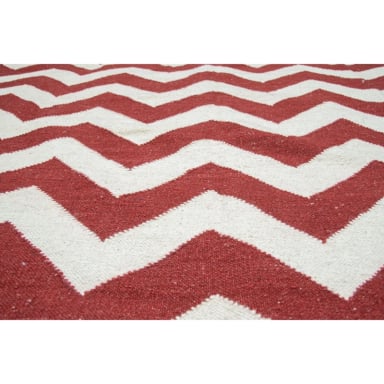 ALFOMBRA BAZHARS KELIM PAU GALL 10 NRED 170X240 CM ROJO - 5