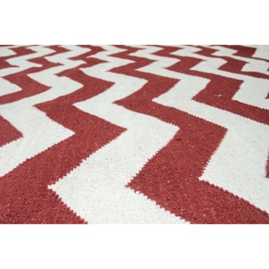 ALFOMBRA BAZHARS KELIM PAU GALL 10 NRED 170X240 CM ROJO - 6
