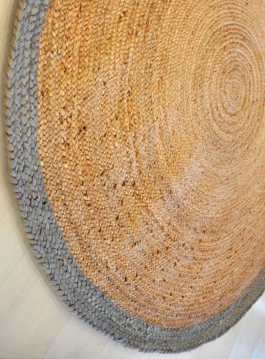 ALFOMBRA REDONDA BAZHARS  JUTE NAV BK 080 RND 200X200 CM BEIGE - 3