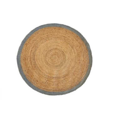 ALFOMBRA REDONDA BAZHARS  JUTE NAV BK 080 RND 200X200 CM BEIGE - 7