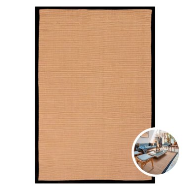ALFOMBRA BAZHARS JUTE BAB BLACK 230X330 CM MULTICOLOR - 1