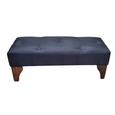 BANQUETA MUEBLES RIMAR BOTONE NEGRO LINO - 1