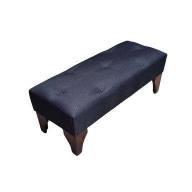 BANQUETA MUEBLES RIMAR BOTONE NEGRO LINO - 2