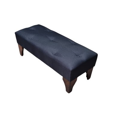 BANQUETA MUEBLES RIMAR BOTONE NEGRO LINO - 3