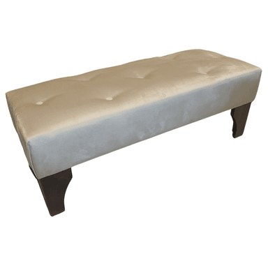 BANQUETA MUEBLES RIMAR BEIGE BOTONE FELPA 1000X40X40 - 1