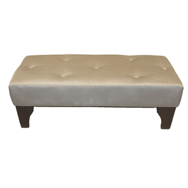 BANQUETA MUEBLES RIMAR BEIGE BOTONE FELPA 1000X40X40 - 2