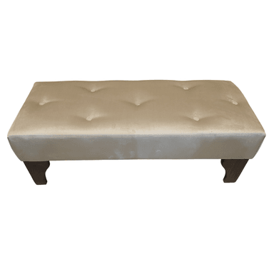 BANQUETA MUEBLES RIMAR BEIGE BOTONE FELPA 1000X40X40 - 4