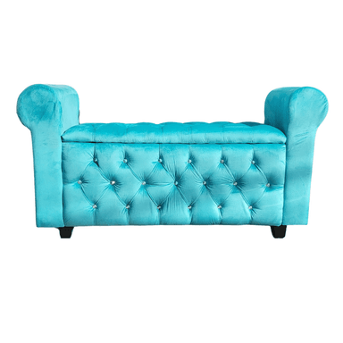 BANQUETA MUEBLES RIMAR BAUL CAPITONE CON BRAZO 135X40X50 - 4
