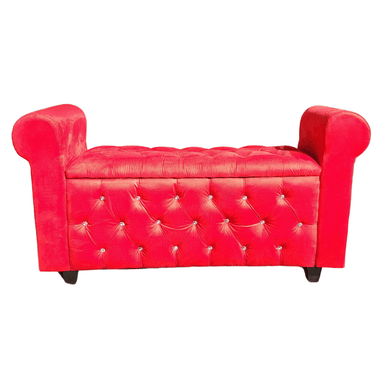 BANQUETA MUEBLES RIMAR BAUL CAPITONE CON BRAZO 135X40X50 - 1