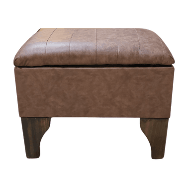 BANQUETA MUEBLES RIMAR BAUL CAFÉ LINEAL 60X40X45 - 1