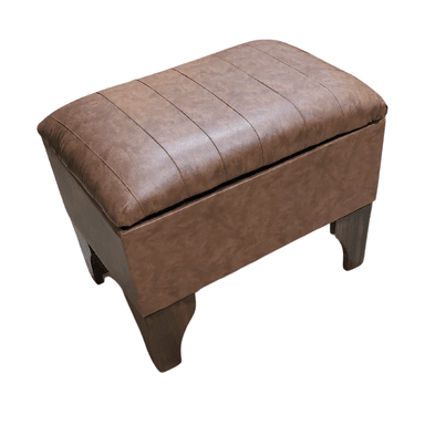 BANQUETA MUEBLES RIMAR BAUL CAFÉ LINEAL 60X40X45 - 2