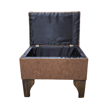 BANQUETA MUEBLES RIMAR BAUL CAFÉ LINEAL 60X40X45 - 4