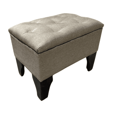 BANQUETA MUEBLES RIMAR CANELA BAUL BOTONE LINO 60X40X45X20 - 2