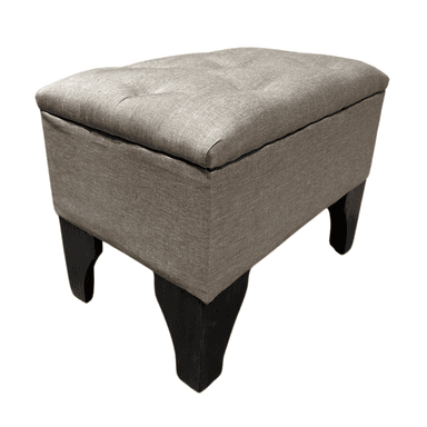 BANQUETA MUEBLES RIMAR CANELA BAUL BOTONE LINO 60X40X45X20 - 3