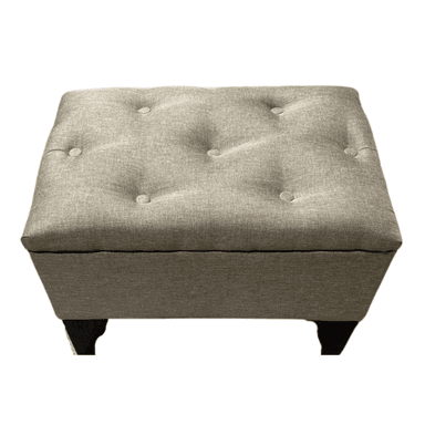 BANQUETA MUEBLES RIMAR CANELA BAUL BOTONE LINO 60X40X45X20 - 6
