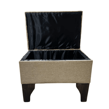 BANQUETA MUEBLES RIMAR CANELA BAUL BOTONE LINO 60X40X45X20 - 7