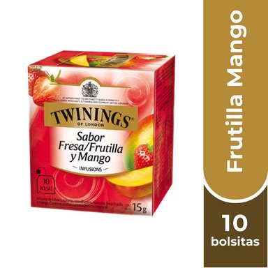 TWININGS TÉ FRUTILLA / MANGO X 10 BOLSITAS - 1