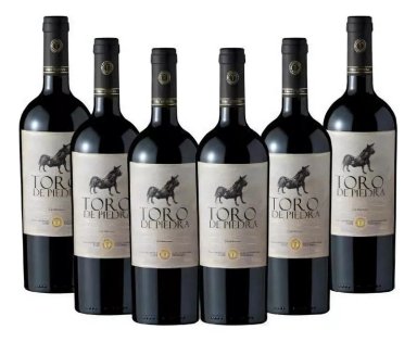 CAJA 6 VINOS TORO DE PIEDRA CARMENERE 14° 750ML - 1