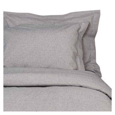 FUNDA DE PLUMON SUPER KING 85% ALGODON - 15%POLIE STER COLOR GRIS - 1