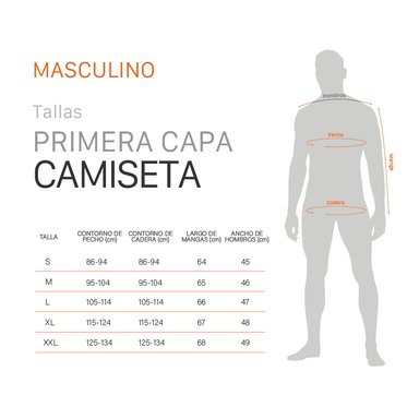 CAMISETA PRIMERA CAPA HOMBRE THERMOACTIVE BLANCO DOITE - 8
