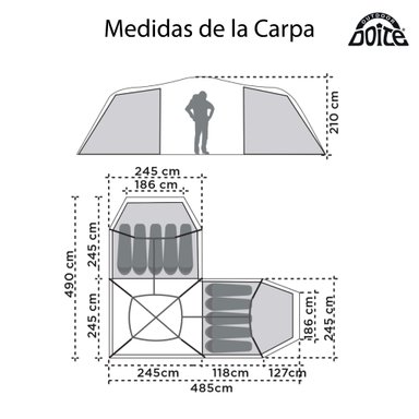 CARPA DOITE PARA 10 PERSONAS SUNVALLEY - 5