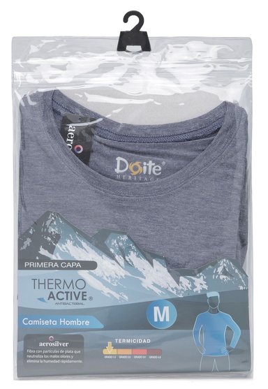 CAMISETA PRIMERA CAPA HOMBRE THERMOACTIVE GRIS DOITE - 5
