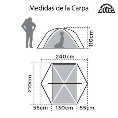 CARPA DOITE PARA 2 PERSONAS PRO TEIDE - 8